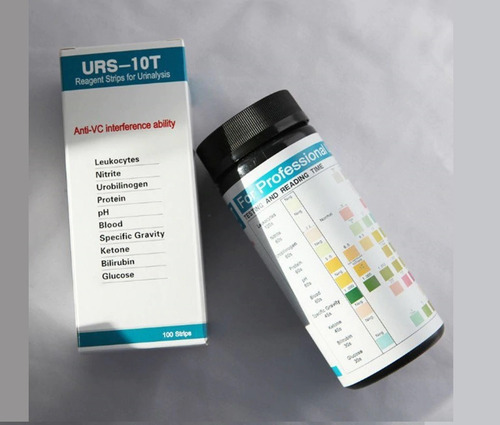 Medidor Cetonas/leocositos/ph/glucosa Etc 100 Tiras Reactiva