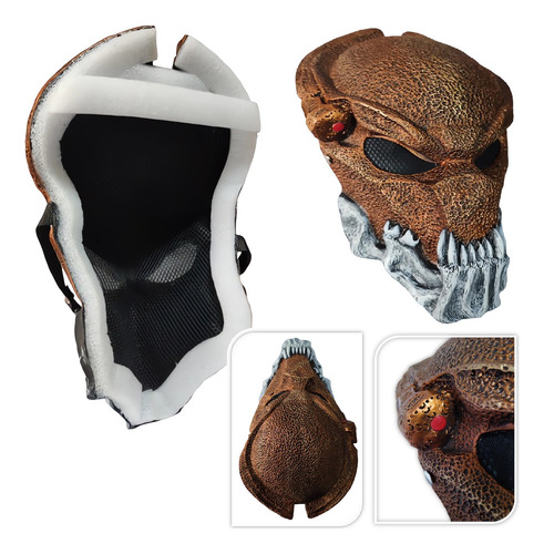 Máscara Predator Yautja Realista Cosplay Disfraz Colección