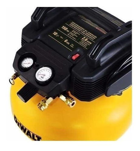 Imagen 3 de 3 de Compresor de aire mini eléctrico portátil DeWalt D2002M-WK amarillo/negro 120V