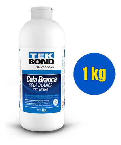 Cola Fria Pva Extra Blanco 1 Kg Tekbond