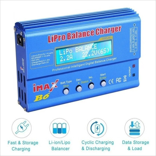 Imagen 5 de 7 de Cargador Balanceador Inteligente Programable Imax B6, 12v