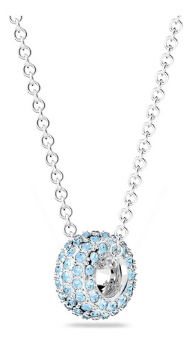 Swaro Collar Collar Stone:pend Rnd Aqua/rhs 5642886 Marca,