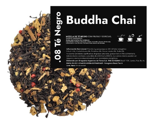 Te En Hebras Hora De Blendear X 250g - .8 Buddha Chai