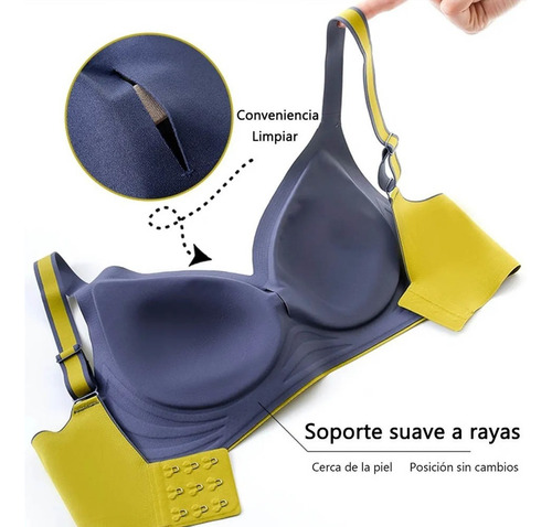 2 Paquetes De Sujetador Push Up Cómodo Sujetador Sin Aros