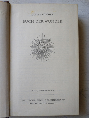 Buch Der Wunder Gustav Buscher