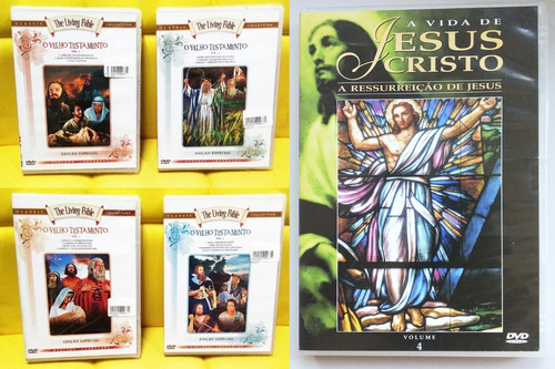 5 Dvds Bíblicos O Velho Testamento E Jesus Cristo