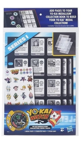 Paginas Extras Livro Coleção De Medalhas Yo-kai Watch B6046