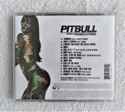 Pitbull Cd Starring In Rebelution (Usado)