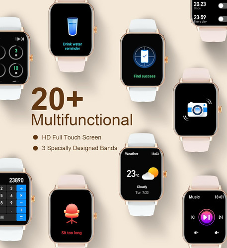 Smart Watch Reloj Inteligente Para Mujer Llamada Bluetooth