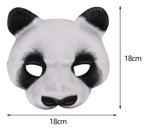 Máscaras De Panda Máscara De Media Cara Cosplay Accesorios