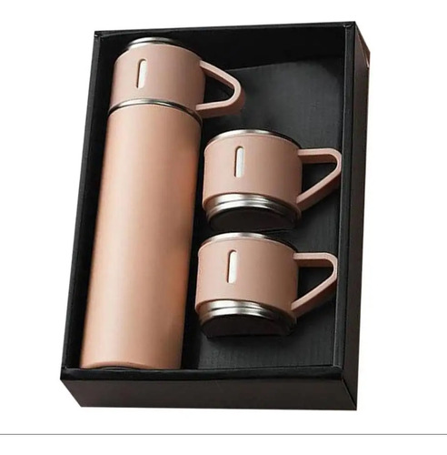 Set Termo Vaso Portátil Vasos Térmicos De Café Termo + Tazas