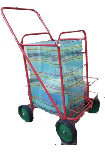 Imagen 2 de 7 de Changuito Canadiense 4 Ruedas Chango Carro Carrito + Grande