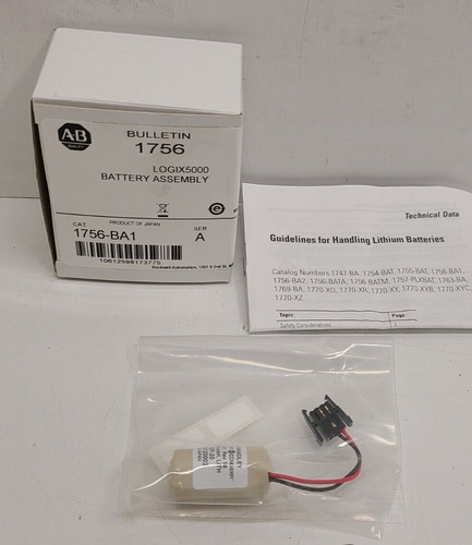 New In Box! Allen-bradley Ser.a Logix5000 Battery Assemb Ccm