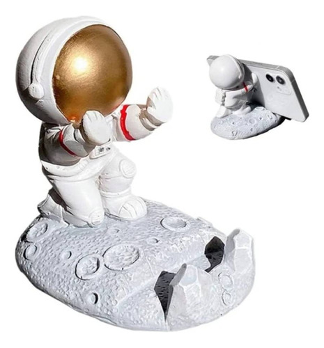 Soporte De Plástico Astronauta Para Celular Y Tablet