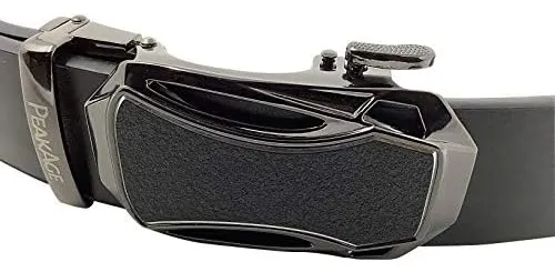 Cinturón De Vestir De Trinquete De Cuero Genuino Peakage Par