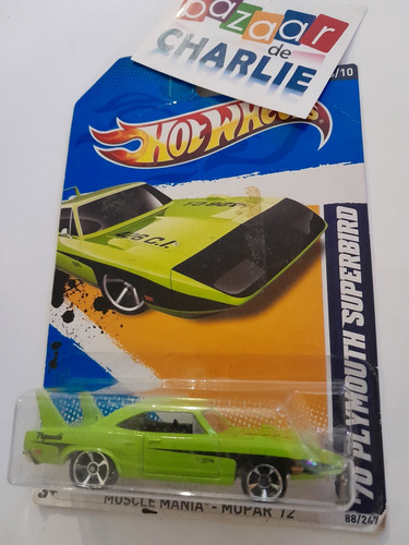 Hot Wheels | 2012 | '70 Plymouth Superbird Verde Limon