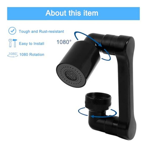 Extensor De Grifo Aireador De Grifo Giratorio De 1080 Grados