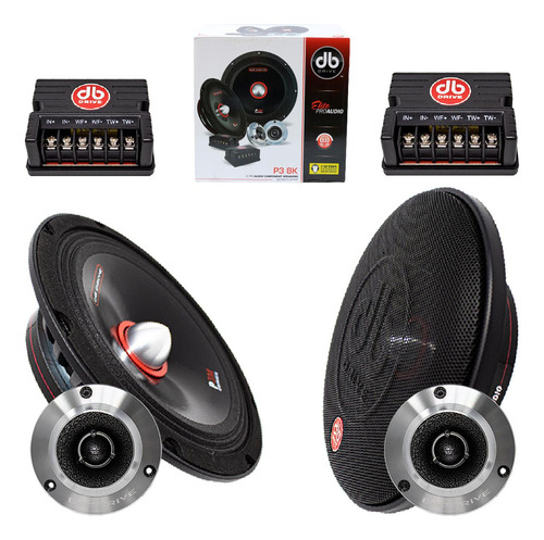 Set De Medios Rangos Db Drive P3 8k 8plug Pro Audio Open