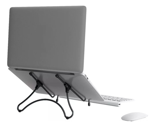 Suporte Ergonômico Para Notebook, Tablet Octoo Cromado Preto