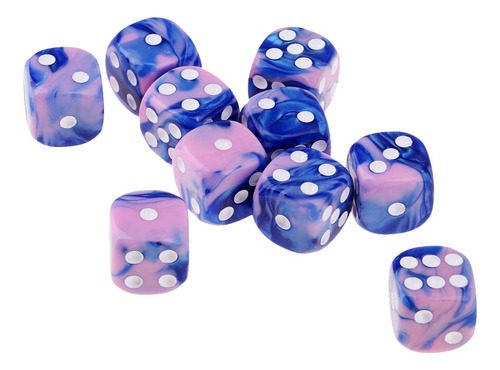 Juego De Dados De Rosa + Azul Como Se Describe Rosa + Azul