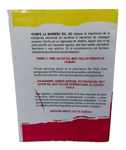 Imagen 3 de 3 de Rompe La Barrera Del No Libro Fisico Nuevo