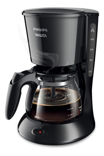 Cafeteira Drip Daily Ri7461/21 Preta Philips Walita 110v Cor Preto