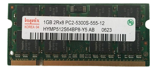 Memoria Ram Ddr2 Laptop Hynix 1gb 2rx8 Pc2-5300s 667mhz (Usado)