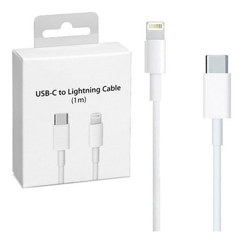 Cable iPhone Usb-c A Lightning 1mt Blanco