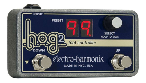 Pedal Foot Controller Electro Harmonix Hog 2 Fc Hog 2 Color Azul