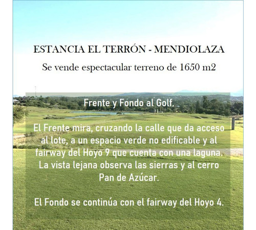 El Terron, Lote En Venta, Excelente Ubicación.