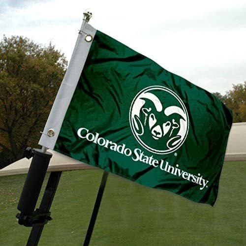 Colorado State University Carro De Golf Y Bandera Del Barco