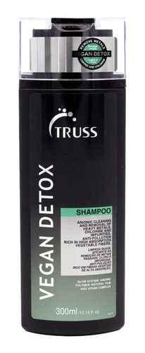 Shampoo Limpieza Suave Truss Vegan Detox 300 Ml