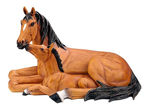 Estatua De Potro Y Yegua De Caballo Al307690 Madre E Hi...