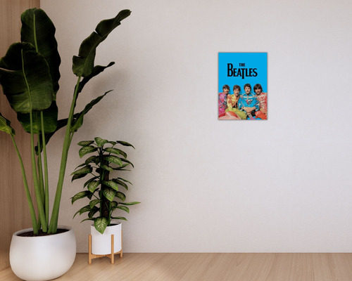 Quadro The Beatles Decorativo Placa 29,7x21 Cm The Beatles