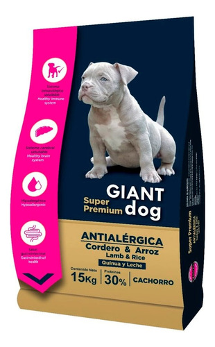 Giant Dog Hipoalergénico Cachorro De Cordero 15 Kg