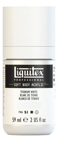 Tinta Acrílica Liquitex Soft Body 59ml S1 Titanium White