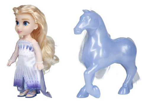 Frozen Elsa Muñeca Petite Con Caballo