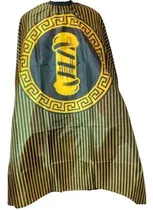 Comprar Capa Barbero Profesional Negro Con Dorado Barberia Barber