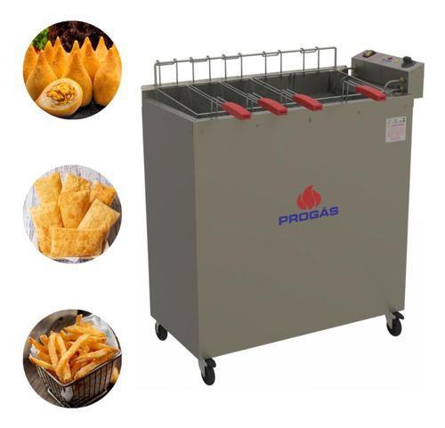 Fritadeira Água E Óleo 36 L Elétrica Inox Pr-3008e Progás