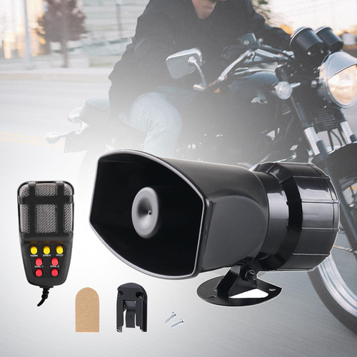 Car Alarm Speaker Electric Horn 7 Tone Sound Loud 12v