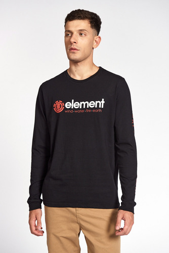 Remera Element Manga Larga New Horizon Hombre