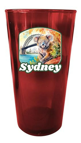 Juego De 4 Vasos De Plástico Con Diseño De Sydney, Australia