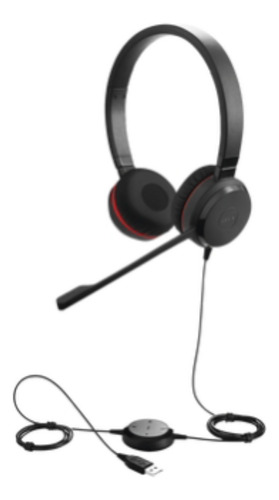 Jabra Evolve 30 Duo Con Conexión Usb 3.5mm, Micrófono Con