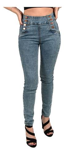 Pantalón Britos Jeans Mujer Skinny Azul 023874