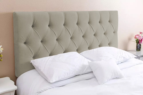 Cabeceira Cama Box Casal 1.4 Estofada Capitone P. Entrega