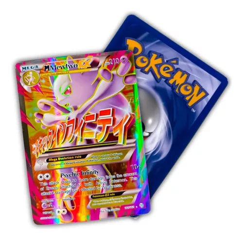 Carta Pokemon Mega Mewtwo X - Cartinha Pokemon Mewtwo