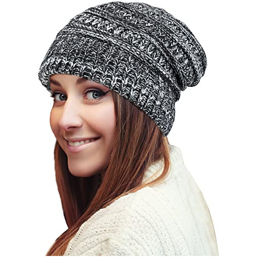 Iris Craft Gorro De Punto De Invierno Con Forro De Sat N Par