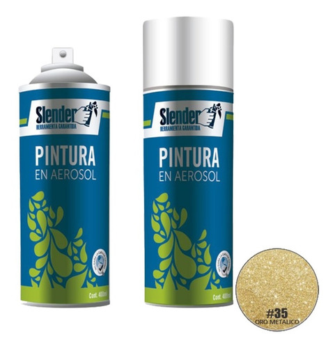 Pintura Spray Aerosol Oro Metálico 400ml Int / Ext