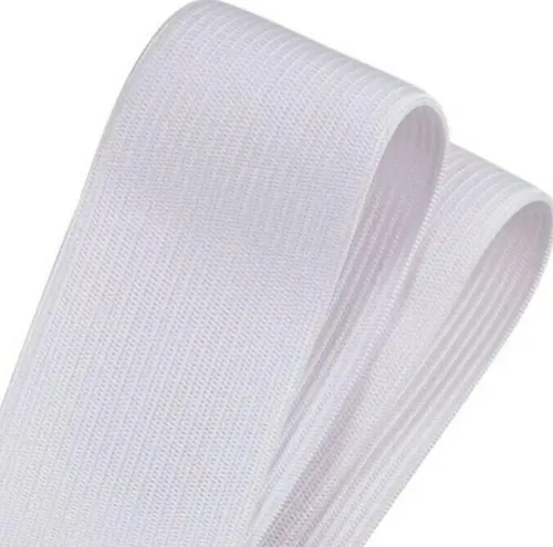 Elástico Resorte Caucho 1 Kilo Blanco De 2.5cm X 45m