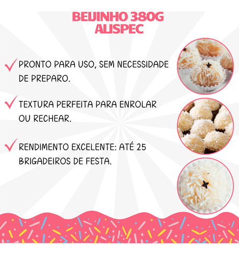 Beijinho Cremoso Recheio Pronto Para Bolos E Doces 3 Un 365g